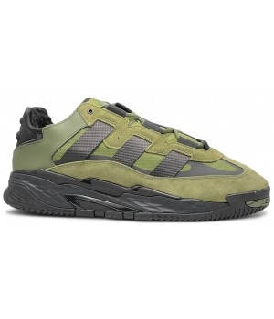 Кроссовки Adidas Niteball Grass Green Black с мехом