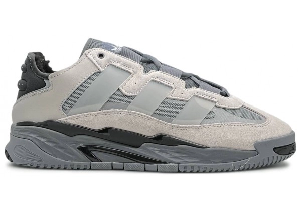 Кроссовки Adidas Niteball Grey Black с меховой подкладкой