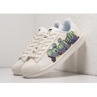 Кроссовки Adidas Superstar White Purple Green