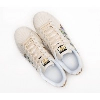 Кроссовки Adidas Superstar White Purple Green