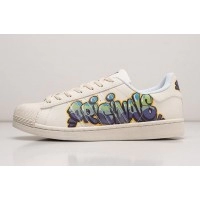 Кроссовки Adidas Superstar White Purple Green