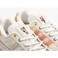 Кроссовки Adidas Superstar Ayoon White Orange Skate