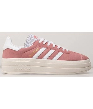 Кроссовки Adidas Gazelle Bold WMNS Pink White розовые