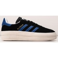 Кроссовки Adidas Gazelle Bold WMNS Black Blue черные