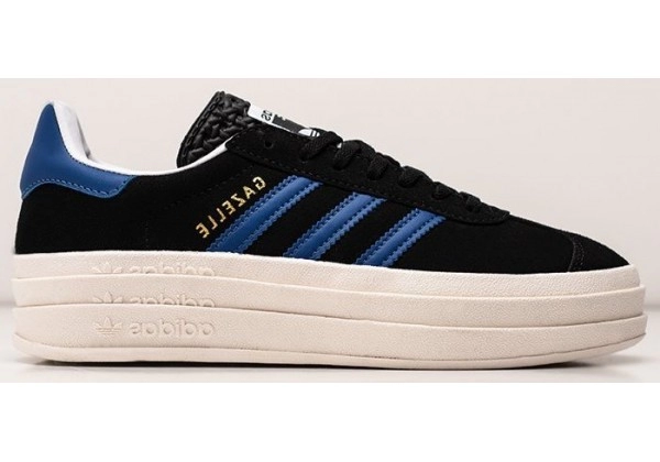 Кроссовки Adidas Gazelle Bold WMNS Black Blue черные