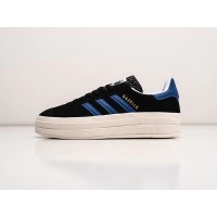 Кроссовки Adidas Gazelle Bold WMNS Black Blue черные