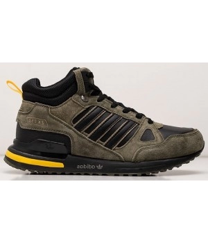 Кроссовки Adidas ZX 750 Hi Winter Green Black зеленые