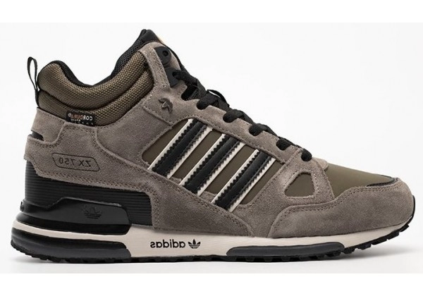 Кроссовки Adidas ZX 750 Mid Winter Grey Green серые