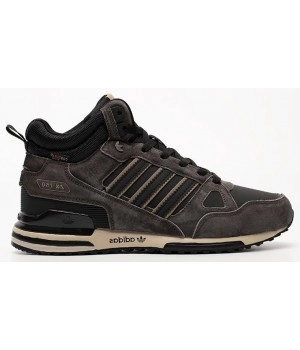 Кроссовки Adidas ZX 750 Mid Winter Grey Brown серые