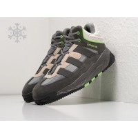 Кроссовки Adidas Niteball High Winter Grey Green серые