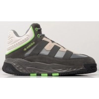Кроссовки Adidas Niteball High Winter Grey Green серые