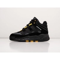 Кроссовки Adidas Niteball High Winter Black Grey Yellow черные