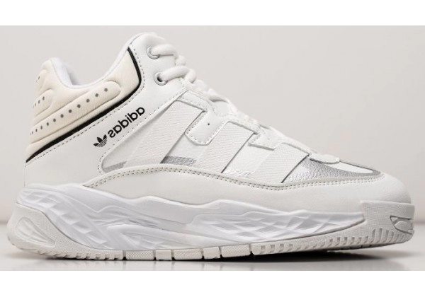 Кроссовки Adidas Niteball High Winter Triple White белые