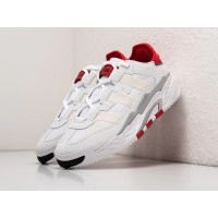 Кроссовки Adidas Niteball белые с красным