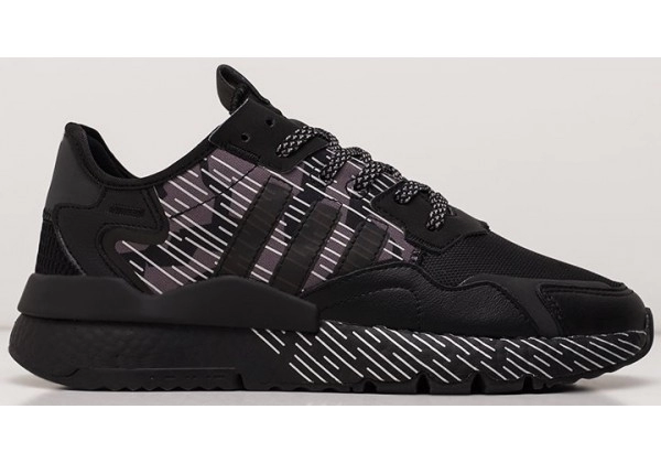 Кроссовки Adidas Nite Jogger Black Purple Camo