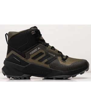 Кроссовки Adidas Terrex Swift R3 Mid Olive Green Black зеленые