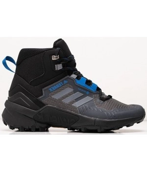 Кроссовки Adidas Terrex Swift R3 Mid Grey Black Blue черные