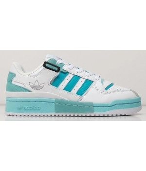 Кроссовки Adidas Forum Exhibit Low White Cyan