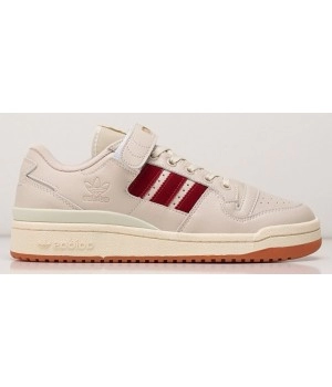 Кроссовки Adidas Forum Low Beige Red Gum