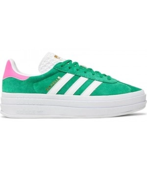 Кроссовки Adidas Gazelle Bold Green Lucid Pink