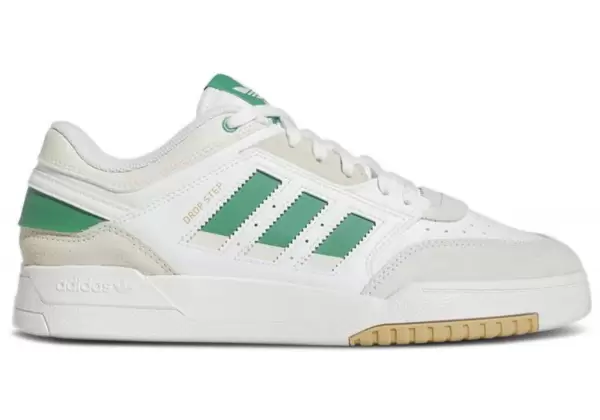 Кроссовки Adidas Drop Step Low White Semi Court Green