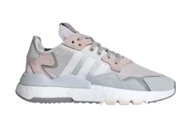 Кроссовки Adidas Nite Jogger белые с серым