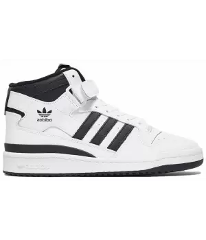 Кроссовки Adidas Originals FORUM 84 High White Black с мехом