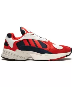 Кроссовки Adidas Yung-1 красные с белым