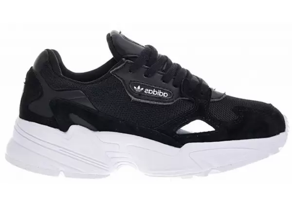 Кроссовки Adidas Falcon черные с белым