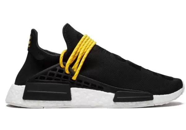 Кроссовки Adidas NMD PW Human Race черные с желтым