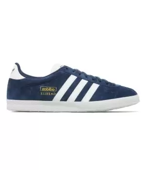 Кроссовки Adidas Gazelle с лого синие