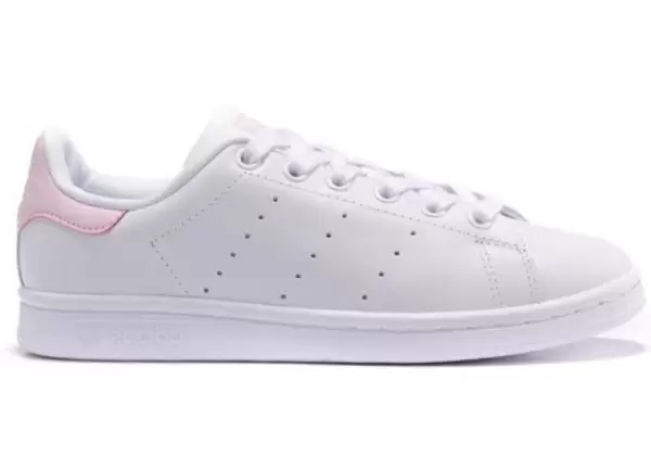 Кроссовки Adidas Stan Smith белые с розовым