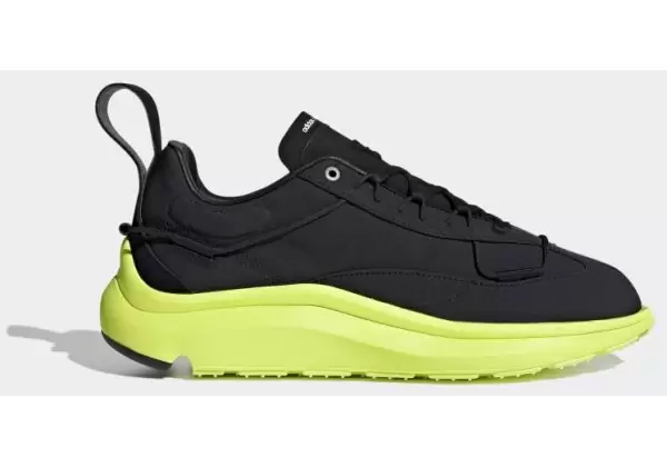 Кроссовки Adidas Y-3 Shiku черные с зеленым