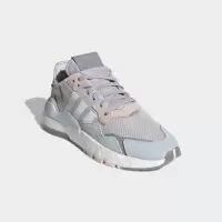 Кроссовки Adidas Nite Jogger белые с серым