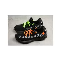 Кроссовки Adidas Yeezy Boost 350 V2 x Off White Custom черные