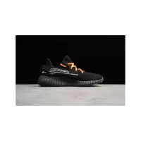 Кроссовки Adidas Yeezy Boost 350 V2 x Off White Custom черные