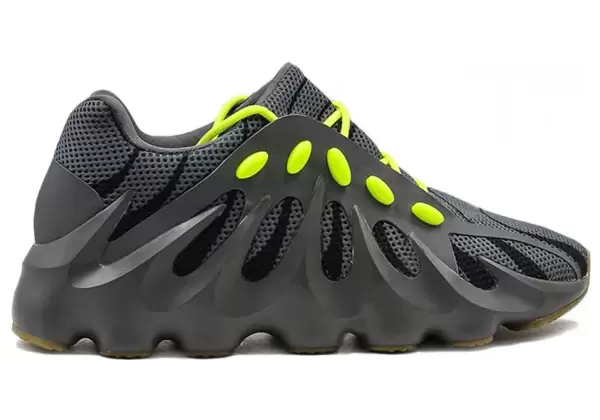 Кроссовки Adidas Yeezy Boost 451 серые с зеленым