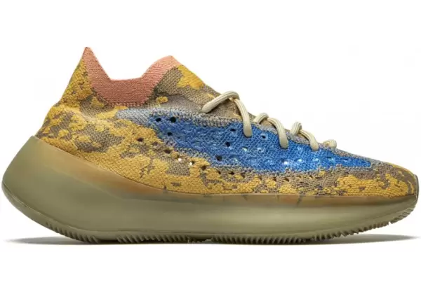 Кроссовки мужские Adidas Yeezy Boost 380 Azure коричневые