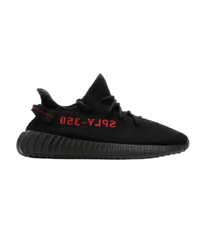 Кроссовки Adidas Yeezy Boost 350 Black Red черные с красным