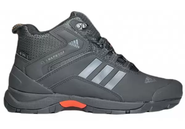 Кроссовки Adidas Terrex ClimaProof Gray высокие c мехом