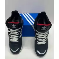 Кроссовки Adidas ZX 750 High Dark Blue с мехом