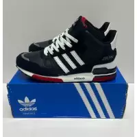 Кроссовки Adidas ZX 750 High Dark Blue с мехом