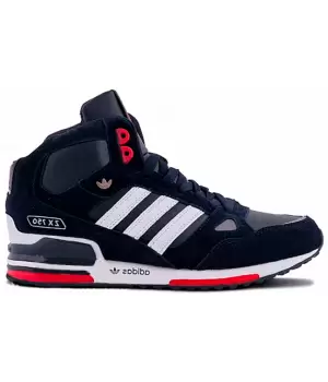 Кроссовки Adidas ZX 750 High Dark Blue с мехом