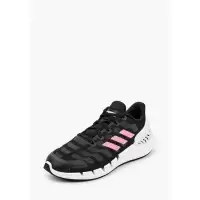 Кроссовки Adidas Climacool черно-белые с розовым