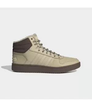 Зимние кроссовки Adidas Originals Hoops 2.0 высокие бежевые