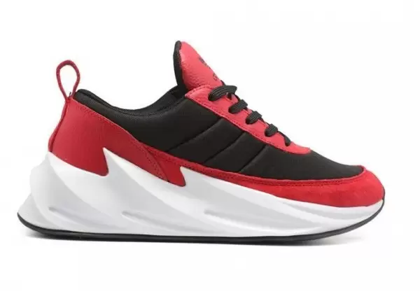 Кроссовки мужские Adidas Sharks красные с черным