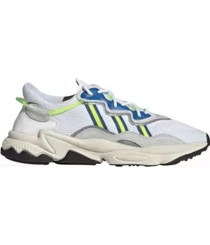 Кроссовки Adidas Ozweego серо-синие с зеленым