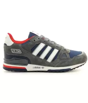 Кроссовки мужские Adidas ZX 750 серые с черным