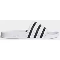 Adidas шлепанцы Adilette белые с черным