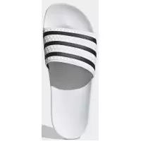 Adidas шлепанцы Adilette белые с черным